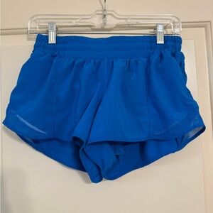 Lululemon Hotty Hot Blue Athletic Shorts
